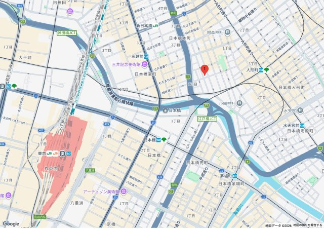 中央区日本橋小舟町の事務所の地図