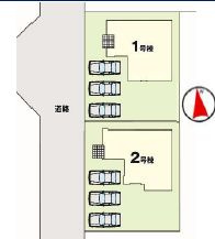 小山市東城南２丁目の新築一戸建の区画図