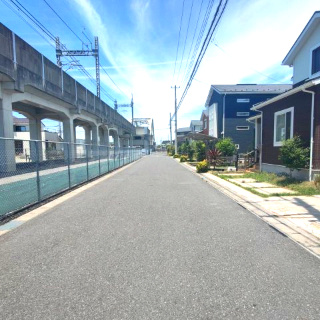 中古戸建　清水公園東の前面道路含む現地写真