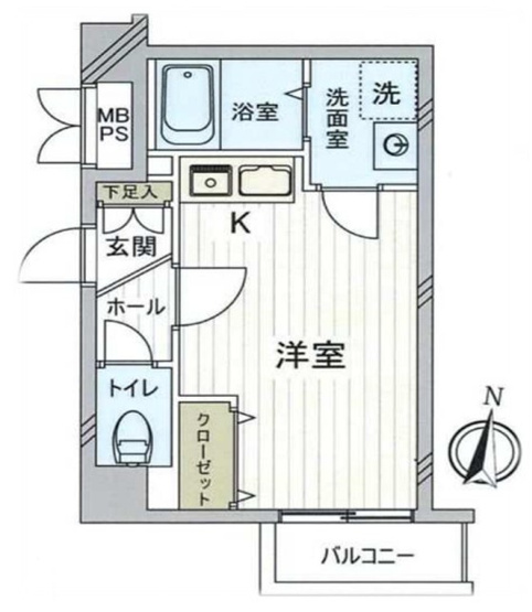 【間取り】 | シャローム大塚 | 南向きのお部屋なので、陽当たり・通風良好です！