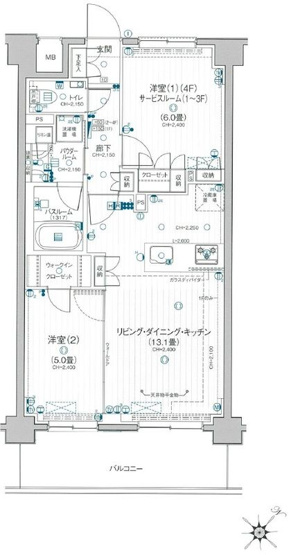 【間取り】 | パレステージ相模大野テラス