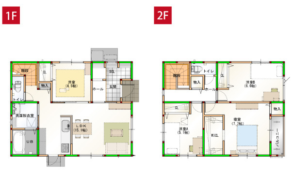 「すべてが10分圏内に集結」高知市中万々建売1の間取り|生活動線が考え抜かれた、暮らしやすい間取りプラン。