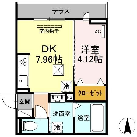 つむぎテラシア弐番館の間取り