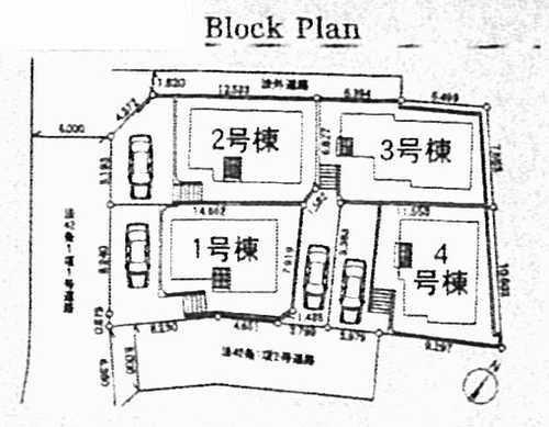町田市図師町第42　新築戸建全4棟　1号棟の区画図