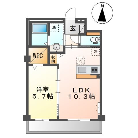 仮称）草加市花栗マンション新築工事の間取り