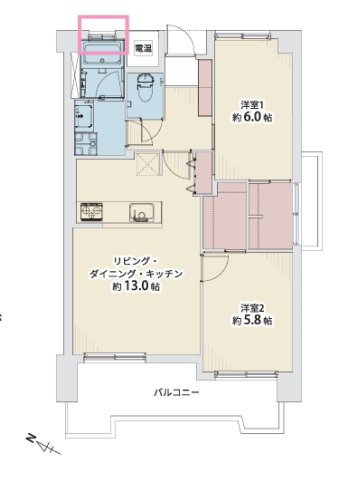 ロワールマンション新宮の間取り