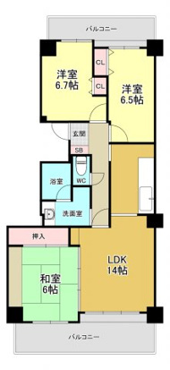 【間取り】 | ウェルフォート幸川