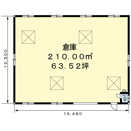 島３丁目倉庫（Ｂ）の間取り