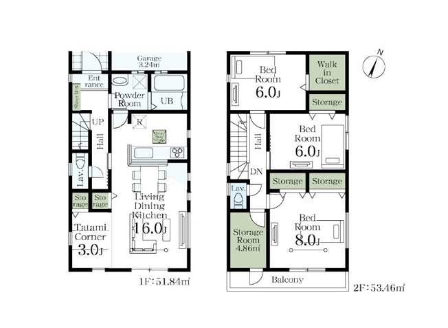 【土地図】 | 志木市中宗岡1丁目　建築条件無売地　全26区画　(丸井志木店) | 8号地