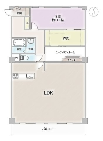 法王マンションの間取り