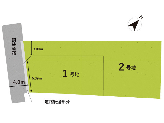 草津市川原3丁目2期1号地　新築戸建の区画図