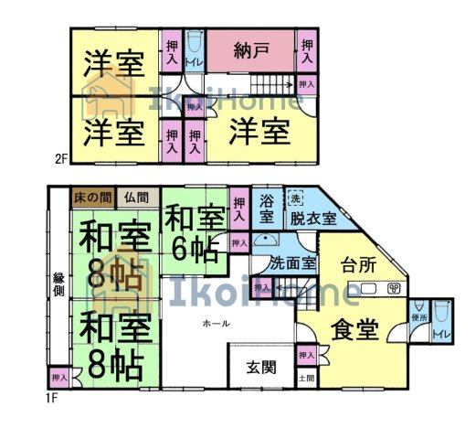 神戸市西区上新地1丁目　中古戸建の間取り|●年中無休：当日予約可●全室6帖以上、6SLDKになります。2世帯も可能な大きさです！