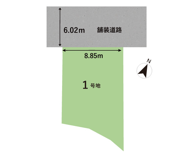 草津市東矢倉3丁目1期　新築戸建の区画図