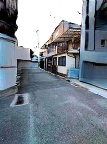 瓦宮1丁目の前面道路含む現地写真|前道は陽当たり・風通しが良い南側