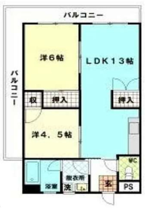 新成増ハイツの間取り|３階部分