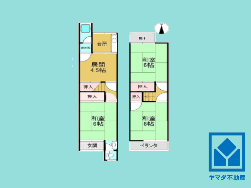 伏見区中島御所ノ内町の間取り