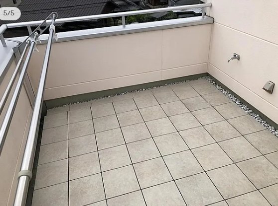 岩出市西安上のバルコニー