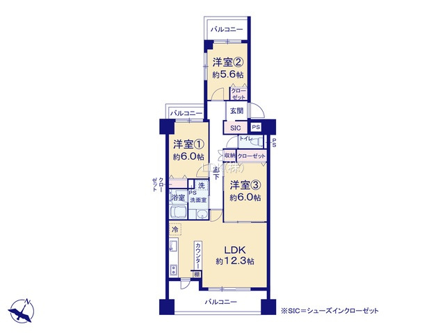 【間取り】 | エステ・スクエアふじみ野B棟