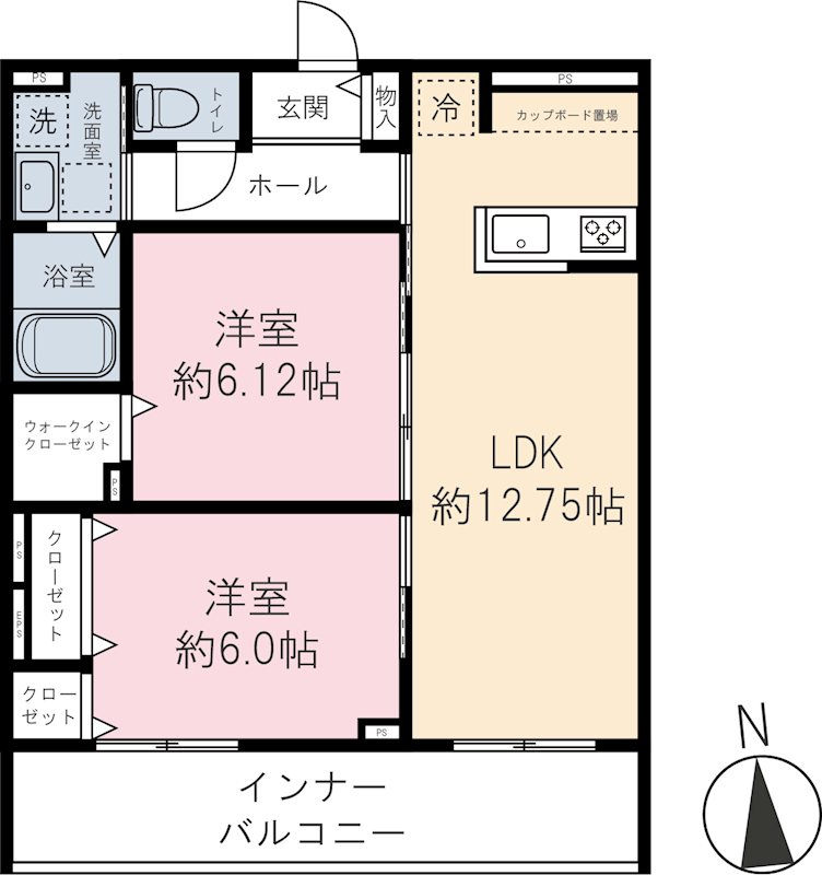 カーサファルコンの間取り