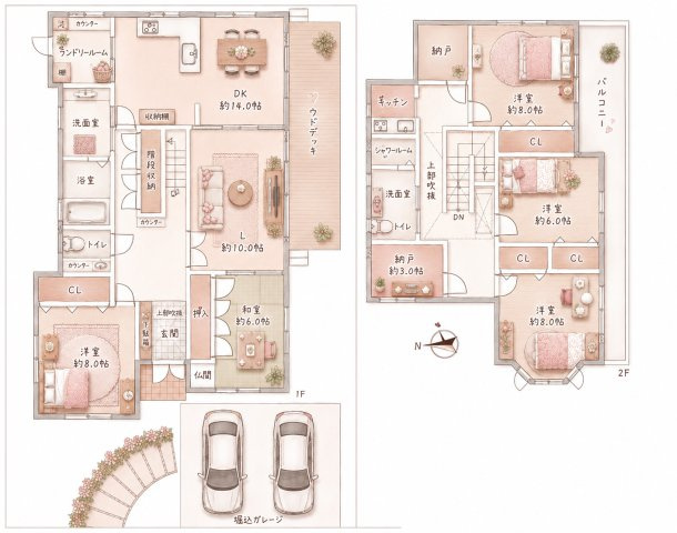 成田東町　中古一戸建ての間取り|間取り図はいかがですか？ご希望を叶える間取りですか？リビングの広さは？水回りの位置は？カウンターキッチン？など色々な情報が集約されています。弊社ではリフォームなどのご相談も承っております。