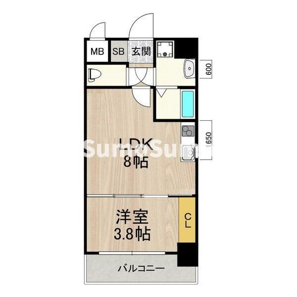 フロンティアタワー九条Ⅱ(旧:CITY SPIRE 九条Ⅱ)の間取り