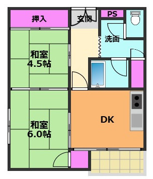 マンション緑町の間取り