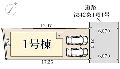 明石市田町1丁目の区画図
