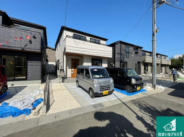 神戸市西区竜が岡　第8期　新築一戸建ての外観|周辺は落ち着いた街並みの住宅地！子育てがしやすい住環境です！まだ未完成ですが、現地でしかわからない事もございます。是非一度ご覧ください。
