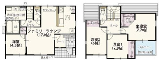 【間取り】 | ワイウッドコート小山市羽川第2期　 | 全部屋南向きで明るい室内が特徴