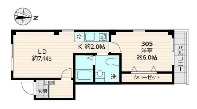 クロストーン町屋の間取り