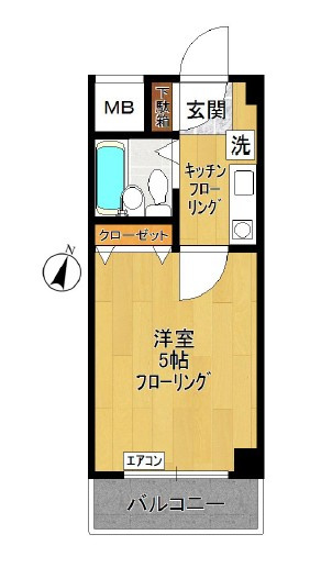 川崎市多摩区宿河原５丁目の賃貸マンションの間取り