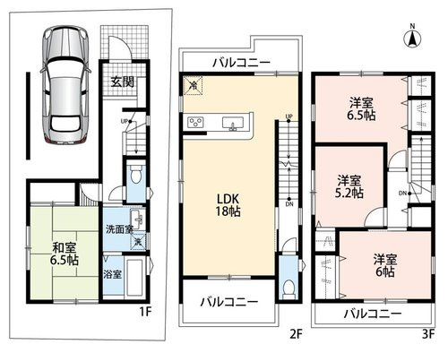 【間取り】 | ☆東大阪市鴻池町1丁目新築一戸建て