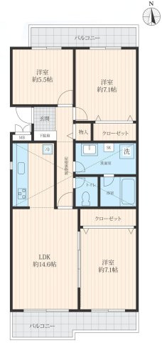 多摩市落合５丁目の中古マンション