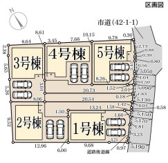 リーブルガーデン羽曳野誉田の区画図