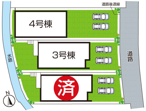 南河内郡河南町東山　第1期　新築一戸建ての区画図|全7区画