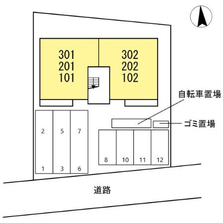 グッディⅡの区画図