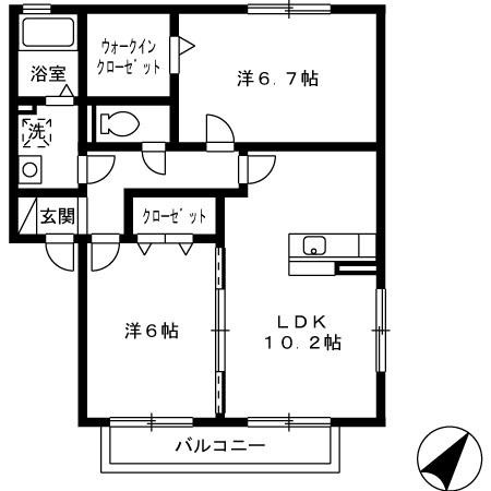 パークハイム　A棟の間取り