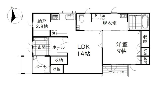 貝塚2丁目中古住宅【非常にきれいです！】の間取り