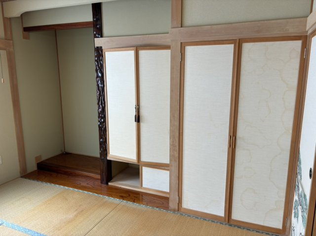 中古戸建　訓子府町東町の和室|日本らしい落ち着いた雰囲気の和室です