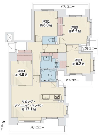 【間取り】 | ダイアパレス知事公館