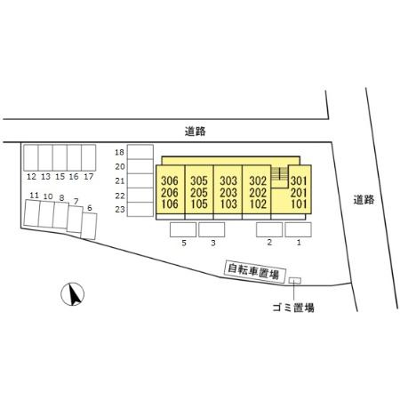 Sejour木之庄の区画図