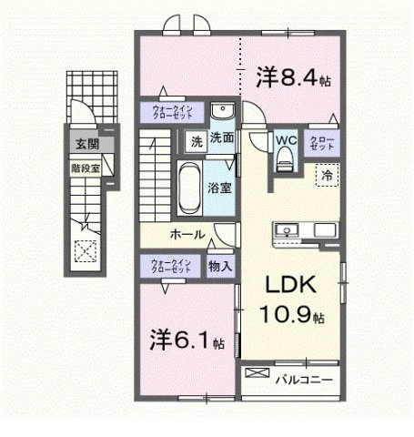 ホワイトクオーレの間取り