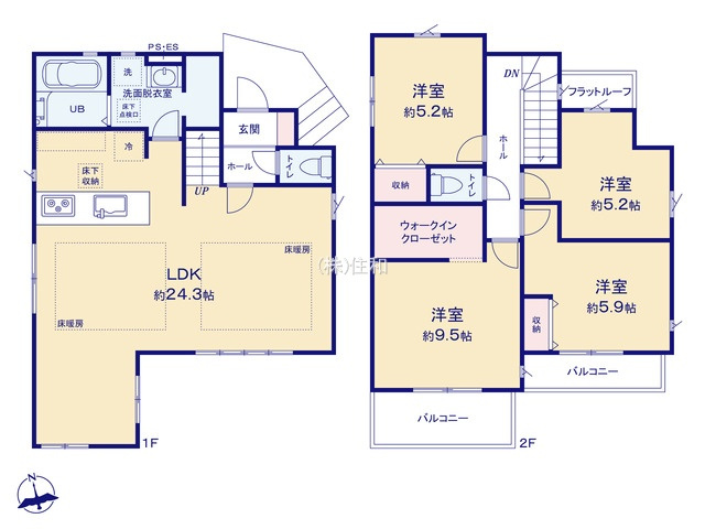 【新築分譲住宅】富士見市関沢10期