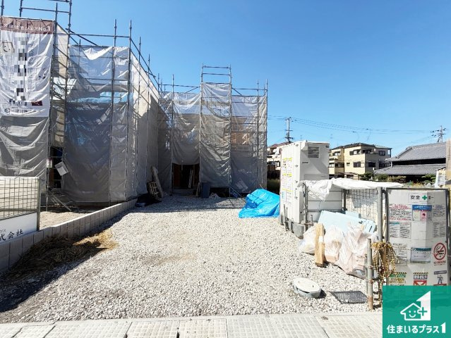 ◆南河内郡河南町東山　第1期　新築一戸建ての外観|現在の進捗状況です！順調に作業進行中、完成が待ち遠しいです！詳細の間取り等、お気軽にお問い合わせください！