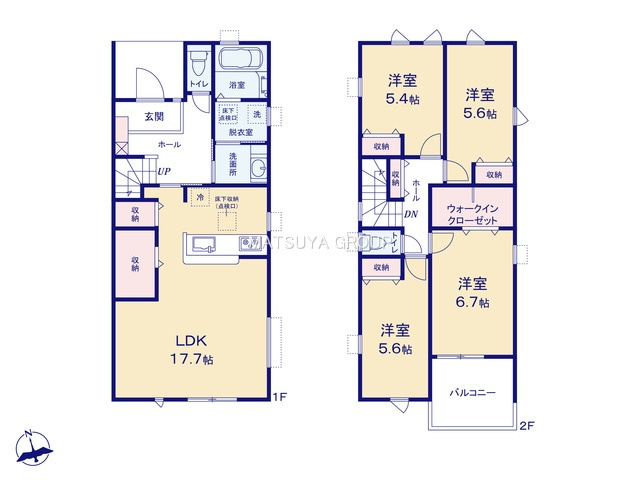 リーブルガーデン岡崎市広幡町-1号棟の間取り