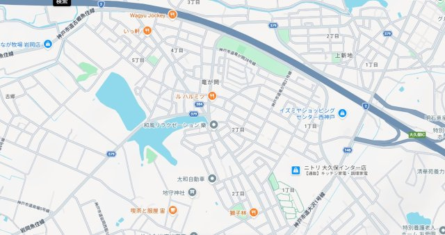 神戸市西区竜が岡　第8期　新築一戸建ての地図