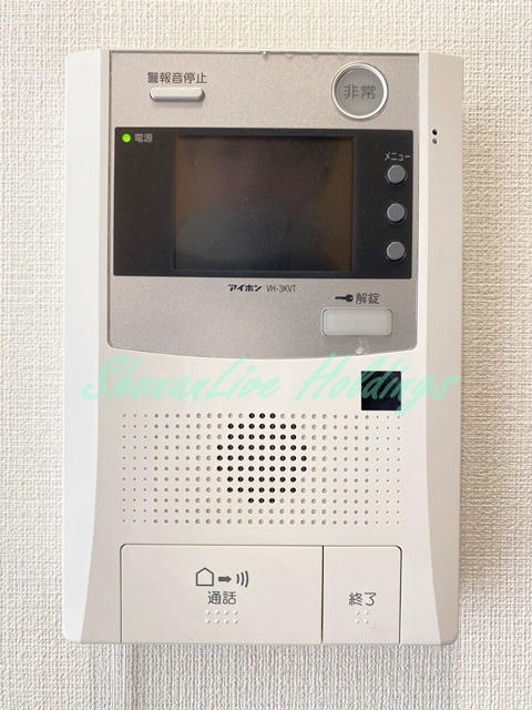 カーサヴェルデのセキュリティ|モニター付きインターホンでセキュリティ安心♪