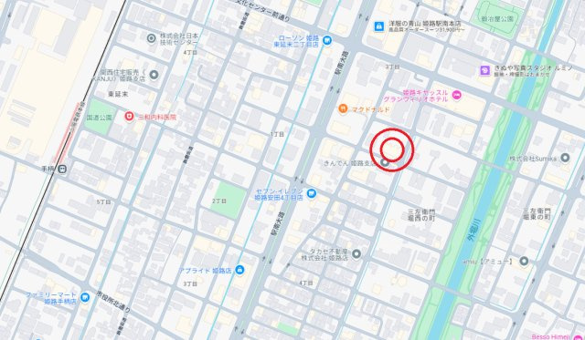 パレロワイヤル姫路駅前　4階の地図