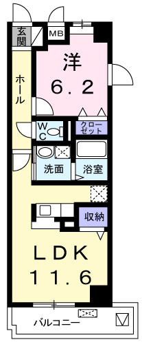 いちご館Ⅱの間取り