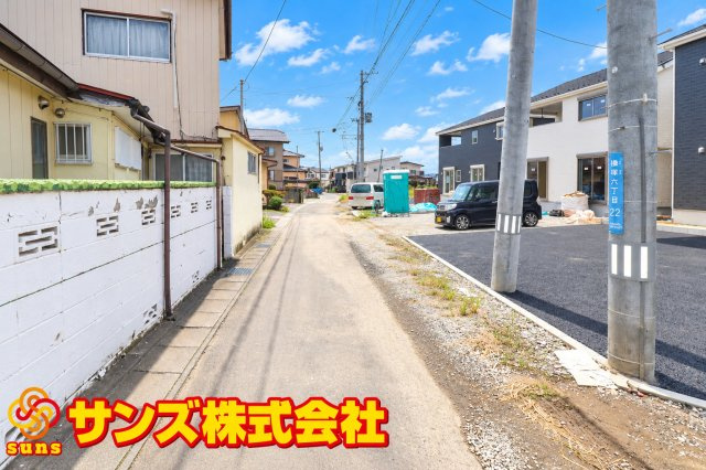 郡山市横塚6丁目　　　２号棟　　芳賀小学校、郡山第４中学区の外観|南側前面道路